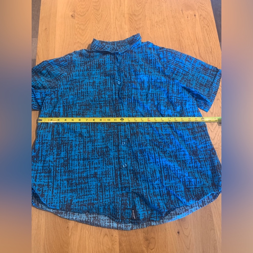Blue Patterned Women's Top